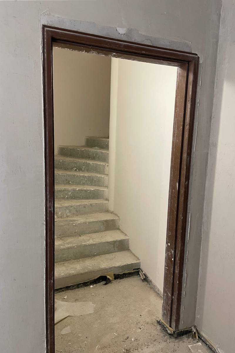 pose porte antisquat chantier 1