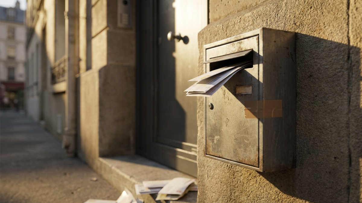 Repérage squatter via boîte aux lettres et solution de protection porte anti-squat.